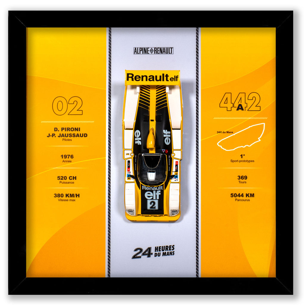 Alpine Renault - 24H Le Mans A442 car - 20 x 20 cm