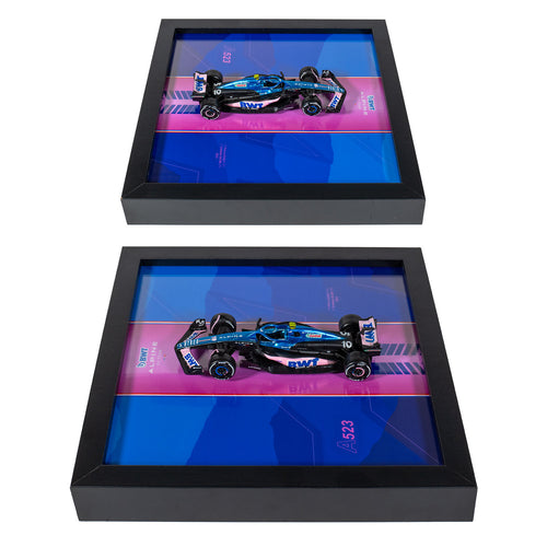 Alpine BWT - Voiture Formule 1 A523 - 20 x 20 cm
