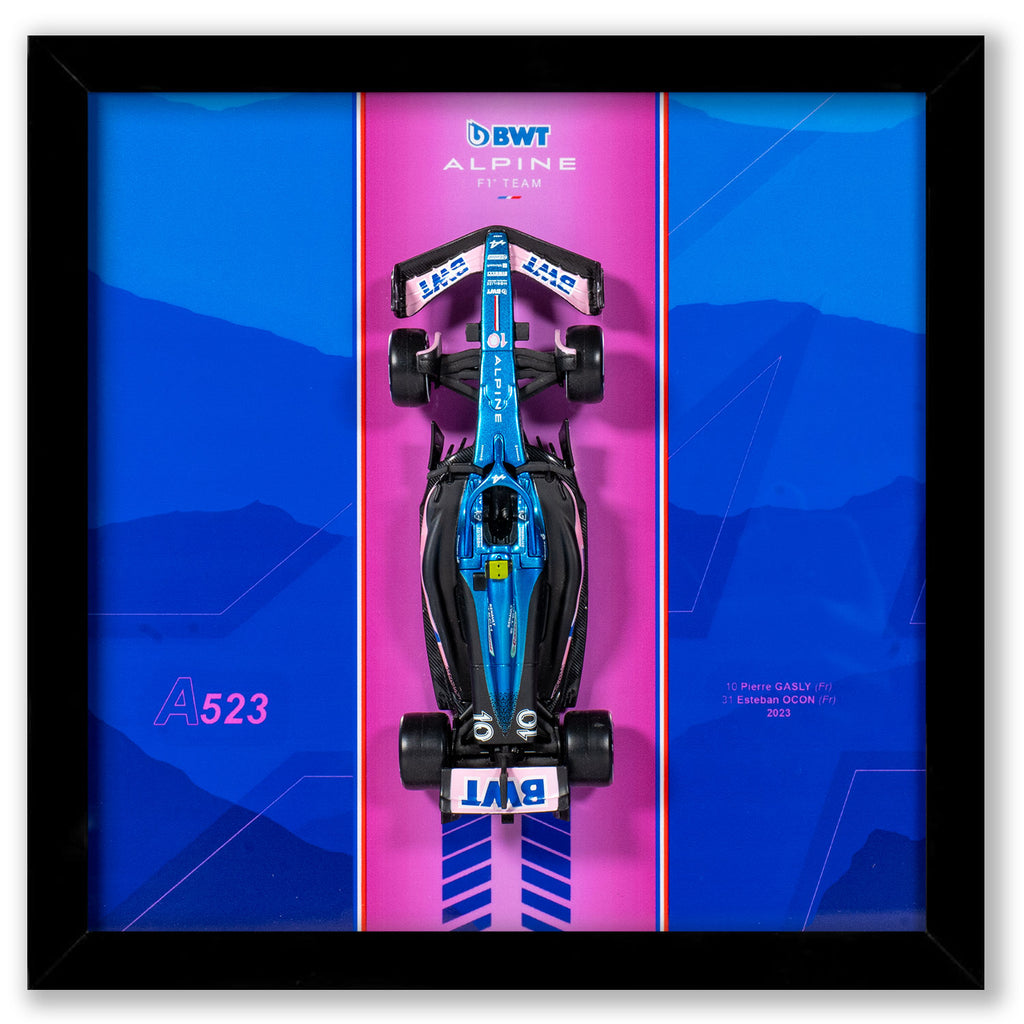 Alpine BWT - Voiture Formule 1 A523 - 20 x 20 cm