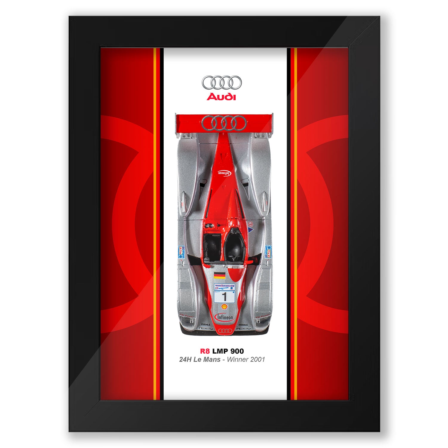 Audi Sport - R8 LMP 900 - Winner 2001 - 24 Heures du Mans - 15 x 20 cm
