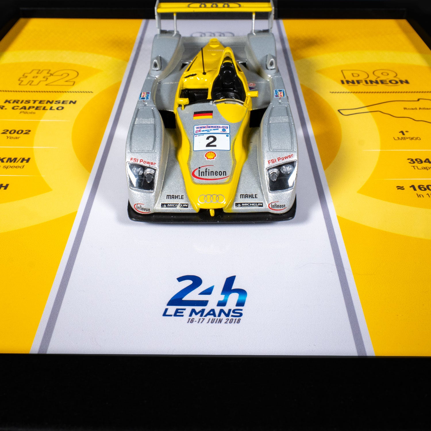 Audi - Voiture 24H du Mans R8 Infineon - 20 x 20 cm