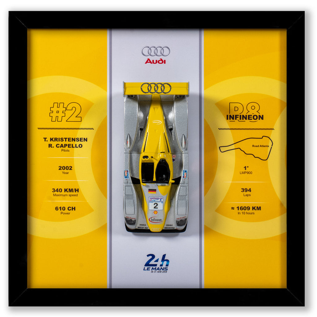 Audi - Voiture 24H du Mans R8 Infineon - 20 x 20 cm