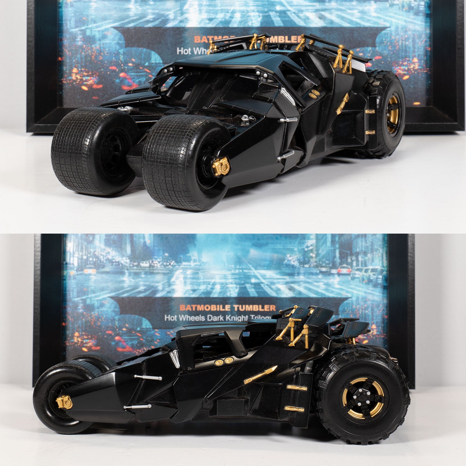 Batmobile Tumber - The Dark Night - Lumières LED - 32 x 42 cm