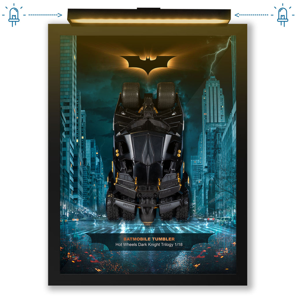 Batmobile Tumber - The Dark Night - Lumières LED - 32 x 42 cm