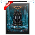 Batmobile Tumber - The Dark Night - Lumières LED - 32 x 42 cm