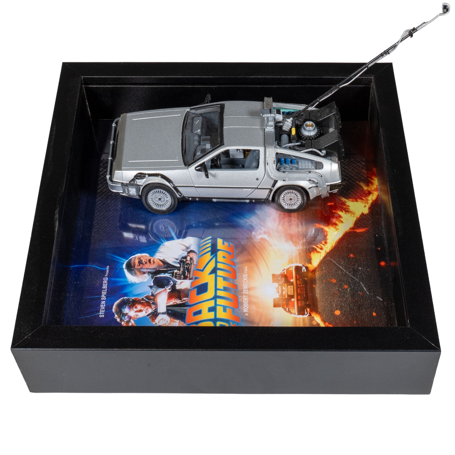 Retour vers le Futur - DeLorean DMC-12 - LED - 27,5 x 27,5 cm