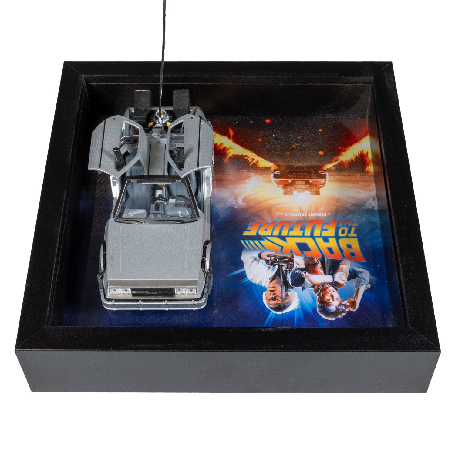 Retour vers le Futur - DeLorean DMC-12 - LED - 27,5 x 27,5 cm
