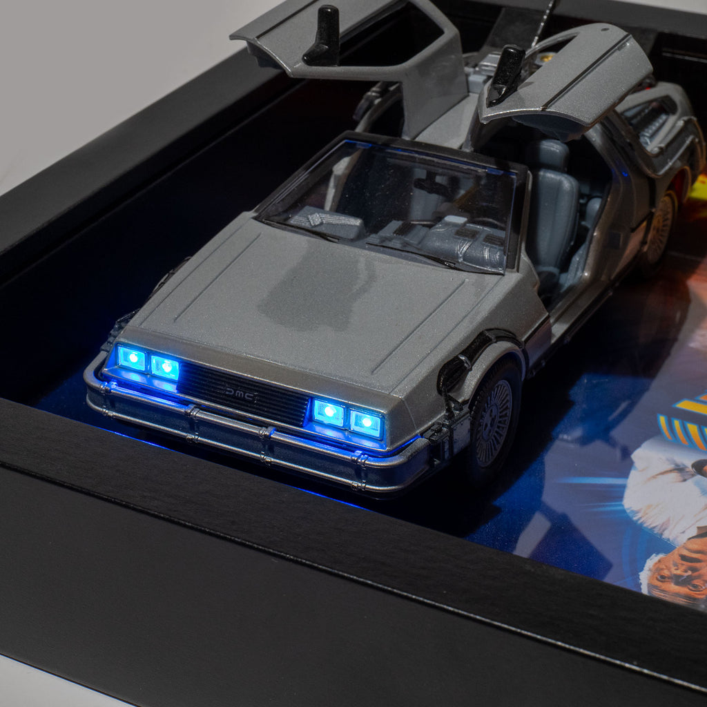 Retour vers le Futur - DeLorean DMC-12 - LED - 27,5 x 27,5 cm