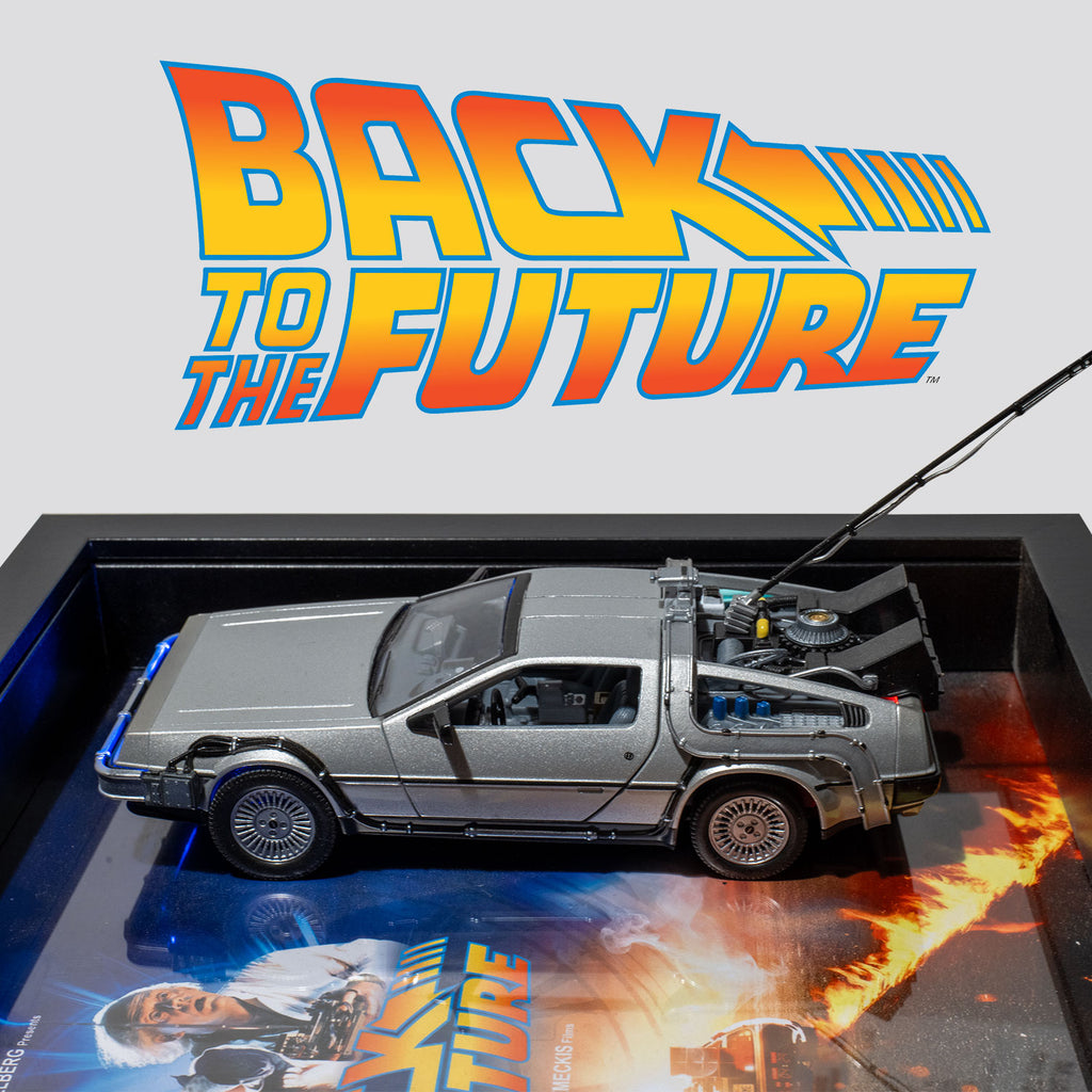 Retour vers le Futur - DeLorean DMC-12 - LED - 27,5 x 27,5 cm