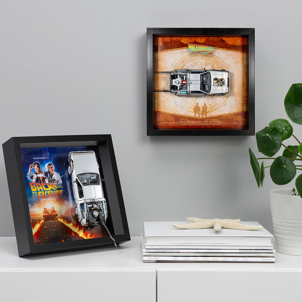 Retour vers le Futur - DeLorean DMC-12 - LED - 27,5 x 27,5 cm
