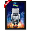 Retour vers le Futur 2 - DeLorean DMC-12 - 21 x30 cm