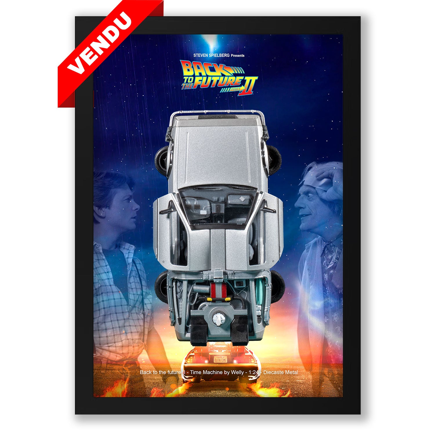 Retour vers le Futur 2 - DeLorean DMC-12 - 21 x30 cm