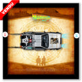 Retour vers le Futur 3 - DeLorean DMC-12 - LED - 32,5 x 32,5 cm