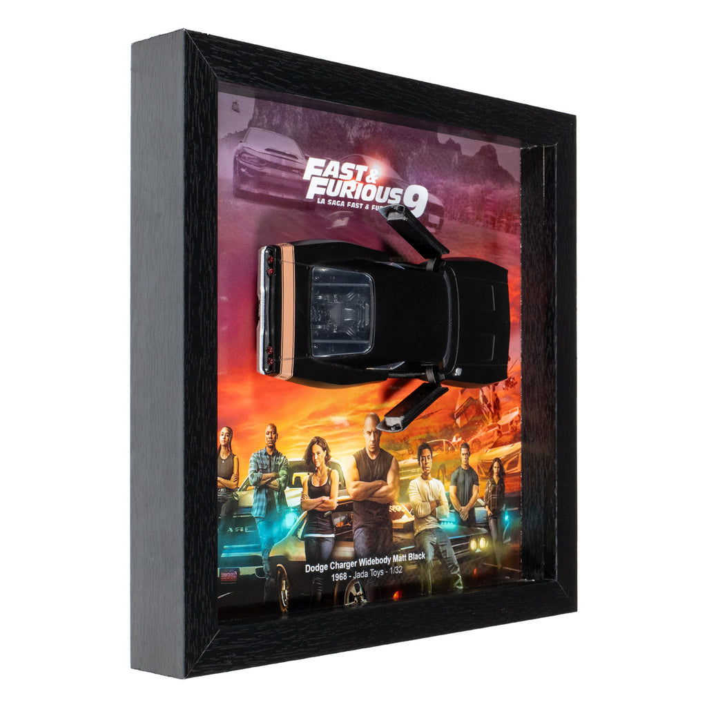 Dodge Charger Widebody Matt Black - Fast & Furious 9 - 22 x 22 cm
