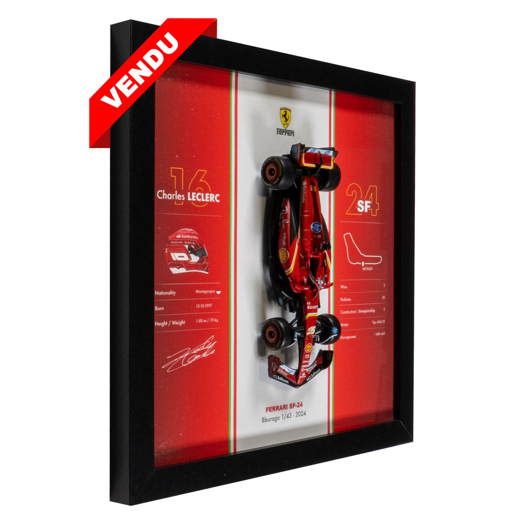 Ferrari - Formule 1 SF-24 - Charles Leclerc - 20 x 20 cm