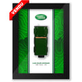 Le voiture Defender de Land Rover dans cadre 15 x 20 cm
