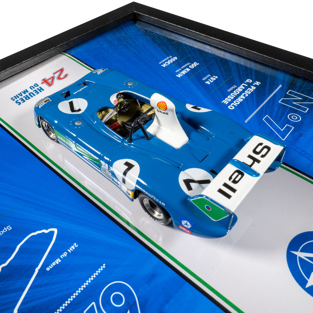 Matra Simca - Voiture 24H du Mans MS670B - 20 x 20 cm