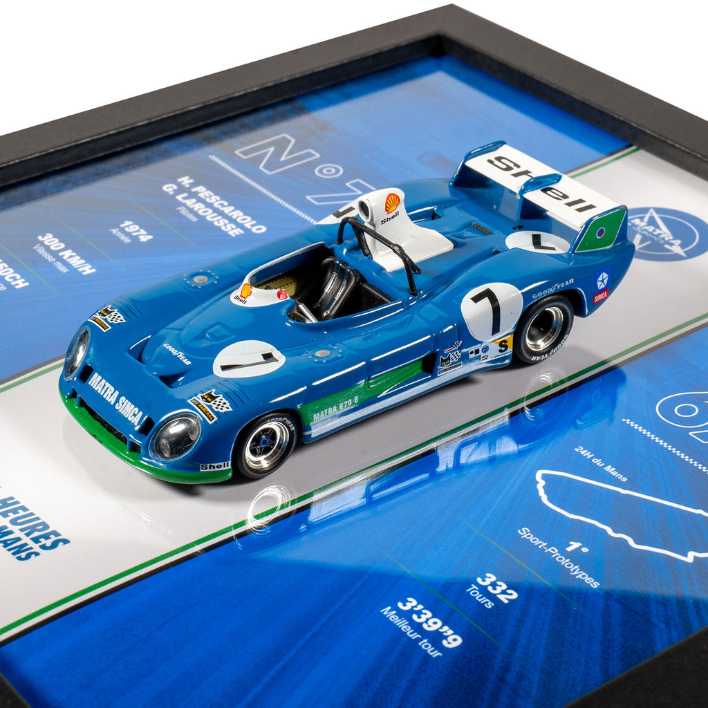 Matra Simca - Voiture 24H du Mans MS670B - 20 x 20 cm