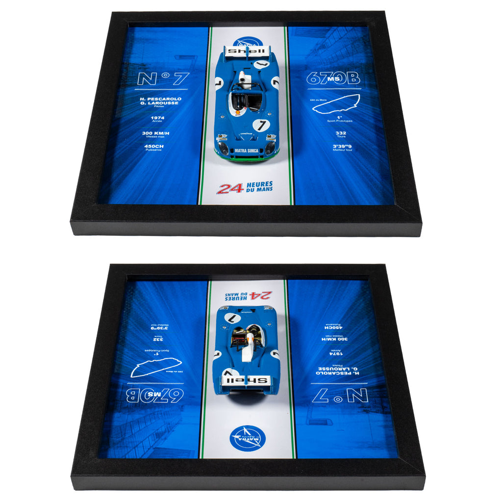 Matra Simca - Voiture 24H du Mans MS670B - 20 x 20 cm