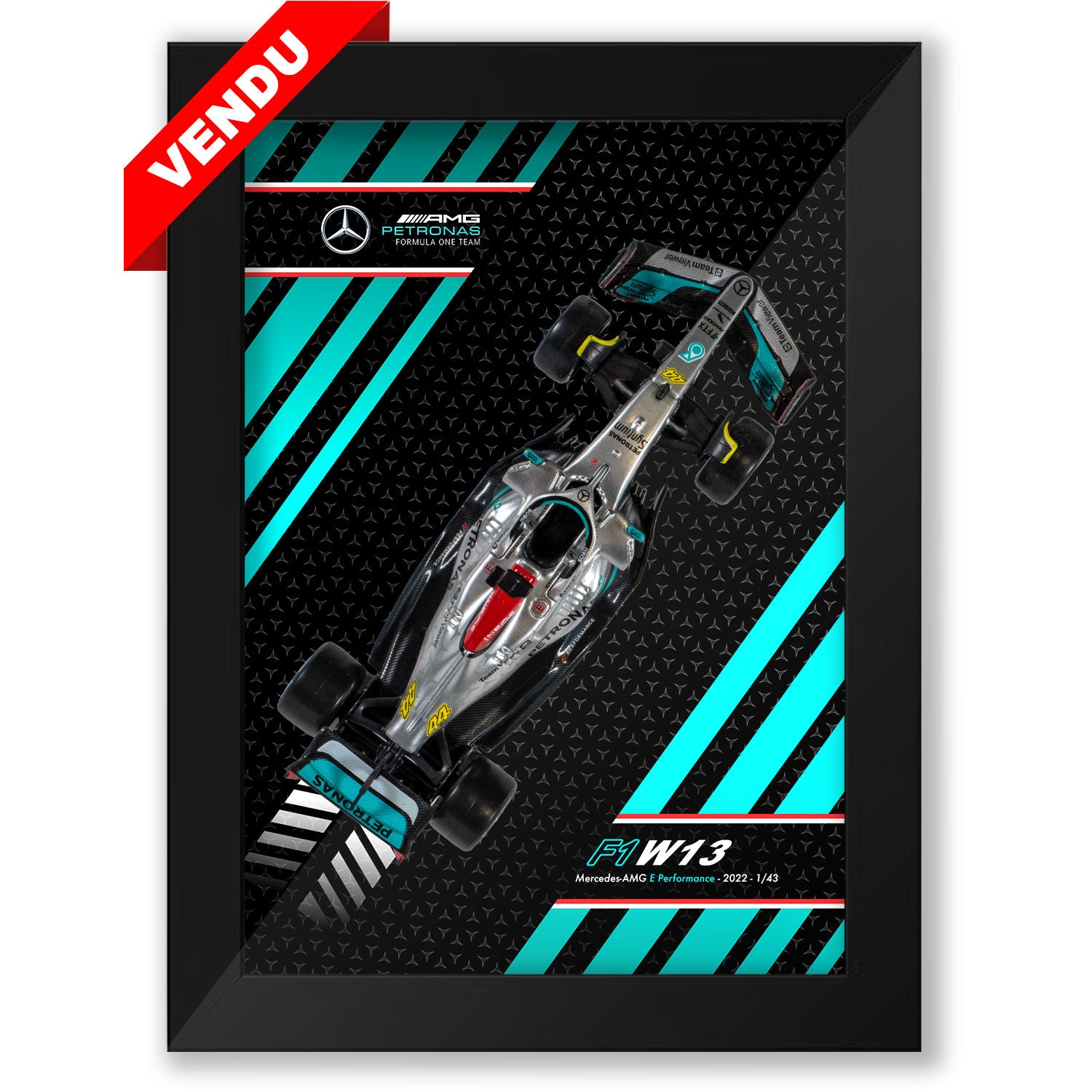Mercedes-AMG Petronas F1 Team - W13 E Performance - Lewis Hamilton - 15 x 20 cm