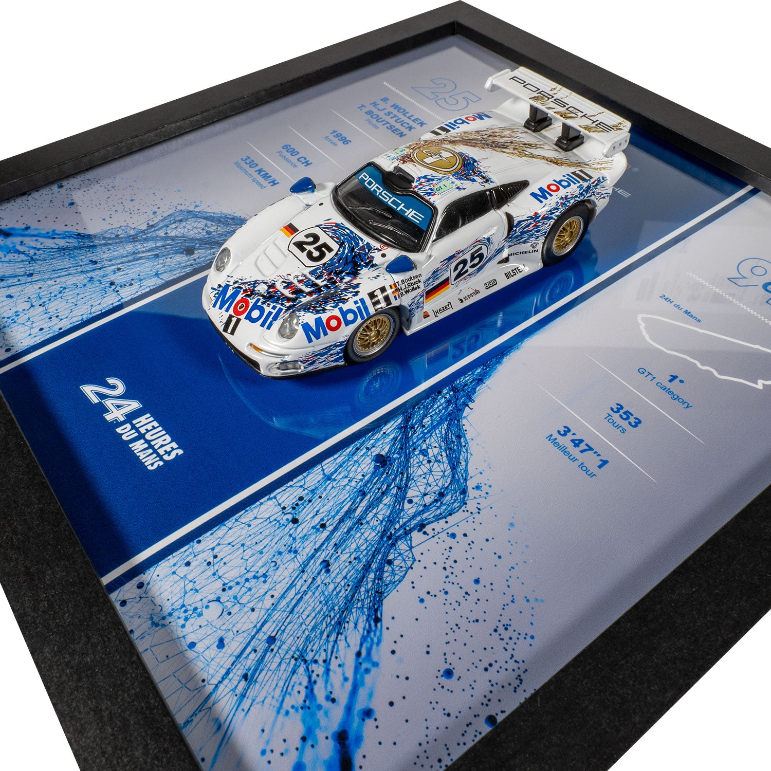 Porsche - Voiture 24H du Mans 911 GT - 20 x 20 cm
