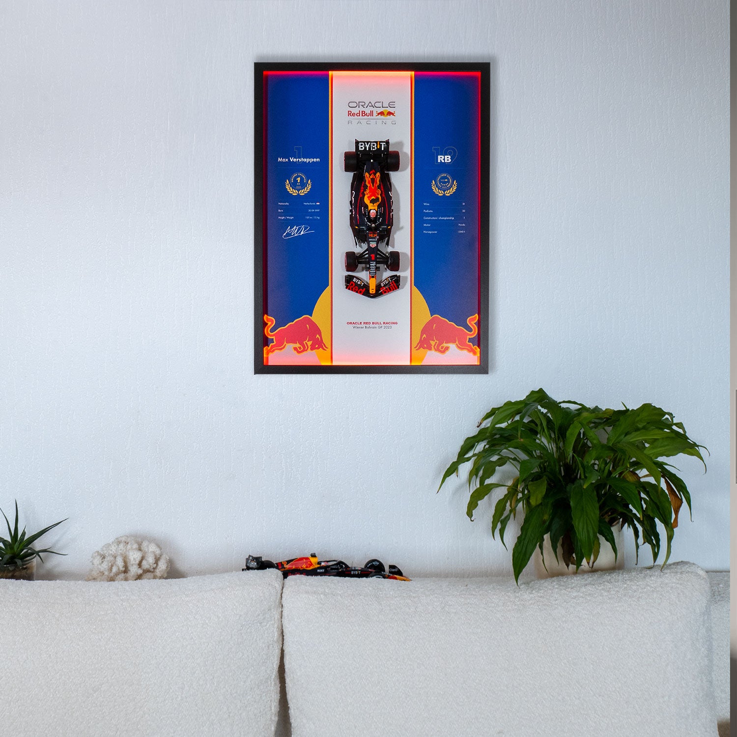 Red Bull Racing - Formule 1 RB19 - Max Verstappen - 46 x 31 cm