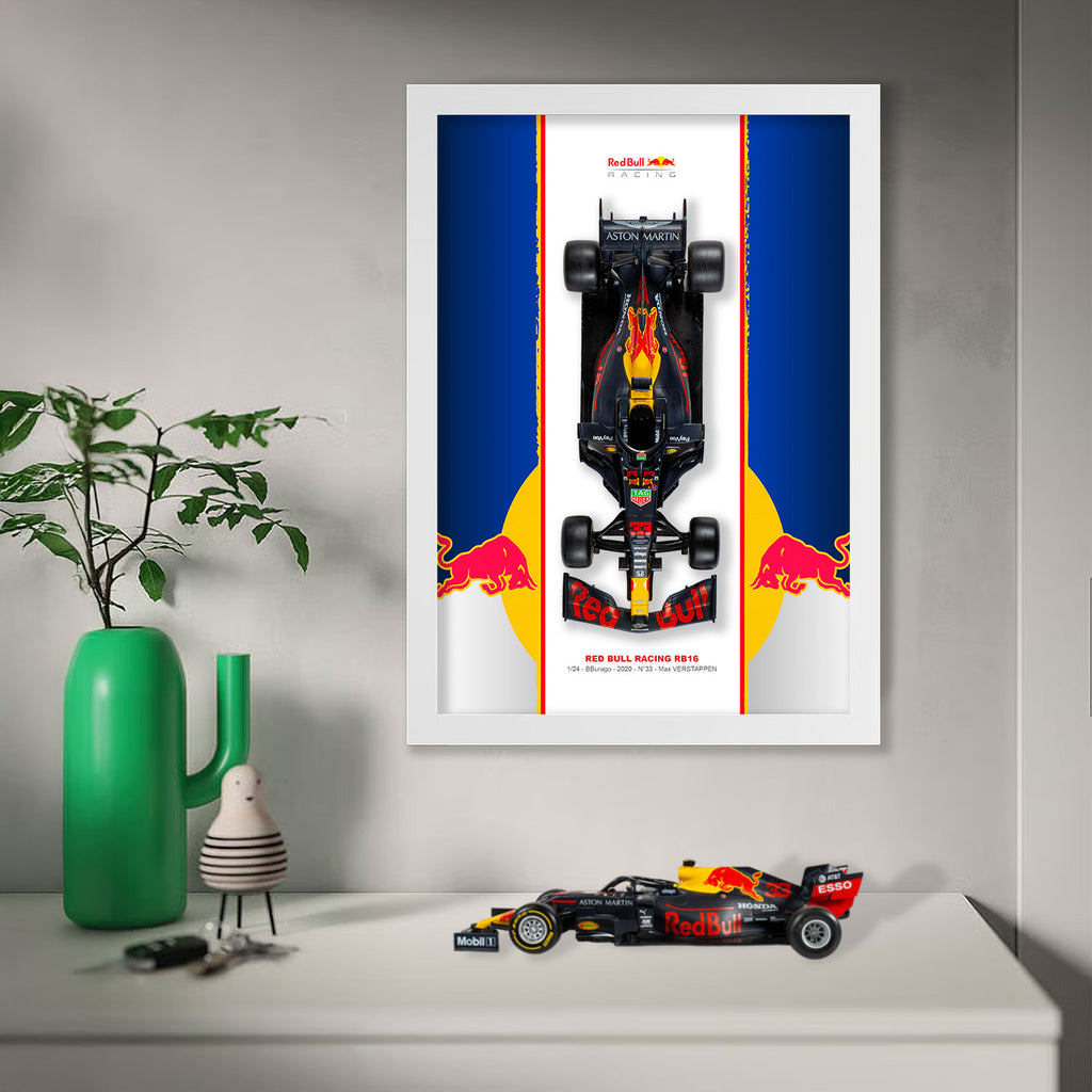 Red Bull Racing - Formule 1 RB16 - Max Verstappen - 23 x 32 cm