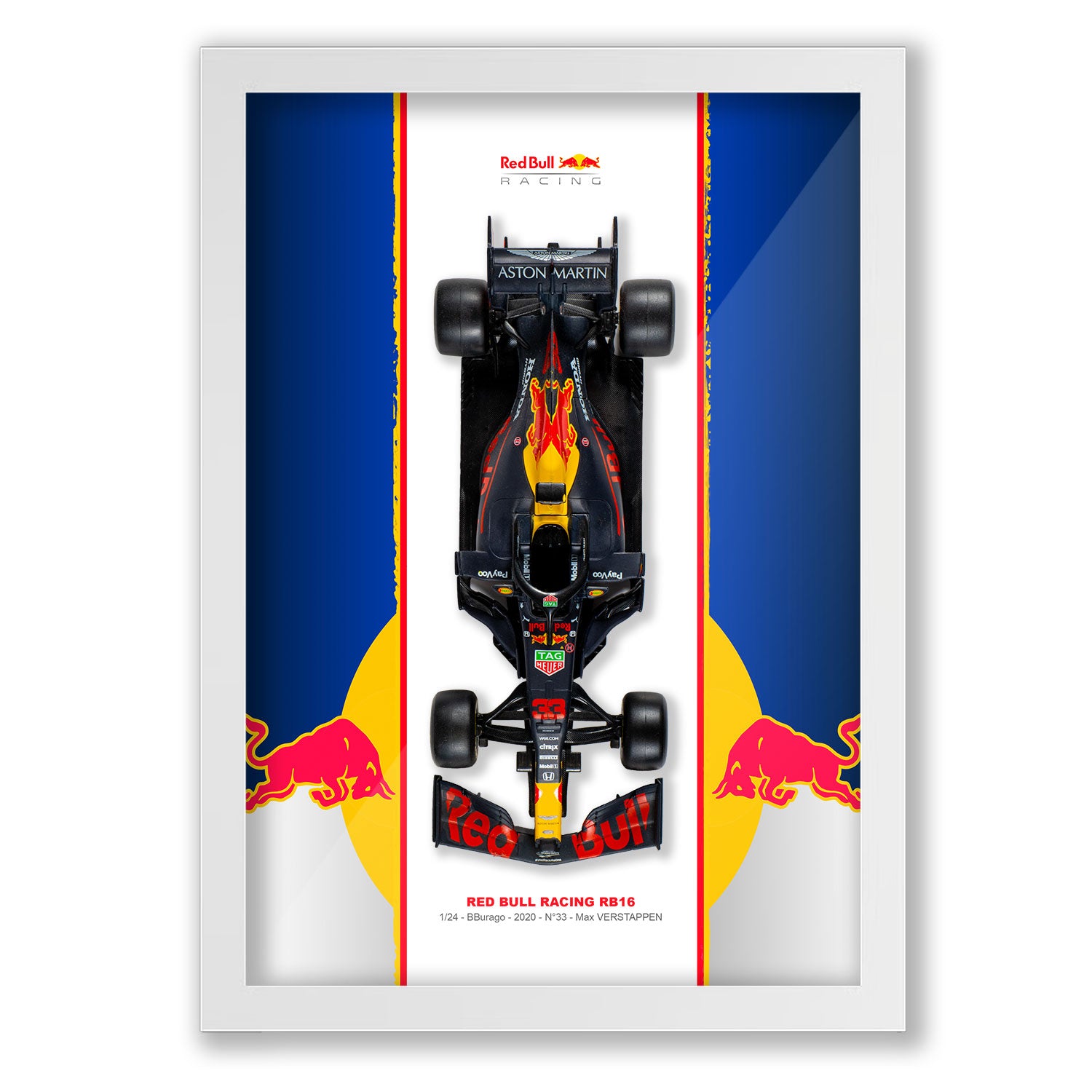 Red Bull Racing - Formule 1 RB16 - Max Verstappen - 23 x 32 cm