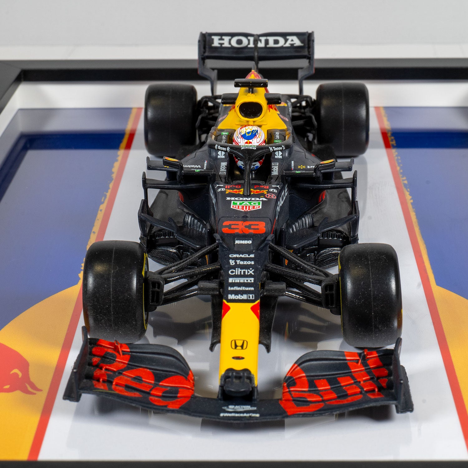 Red Bull Racing - Formule 1 RB16B - Max Verstappen - 23 x 32 cm