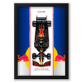 Red Bull Racing - Formule 1 RB16B - Max Verstappen - 23 x 32 cm