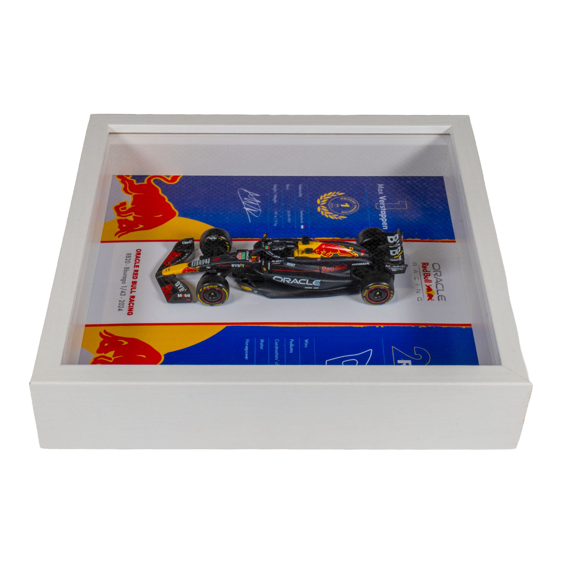 Oracle Red Bull Racing - Formule 1  RB20 - Max Verstappen - 22 x 22 cm