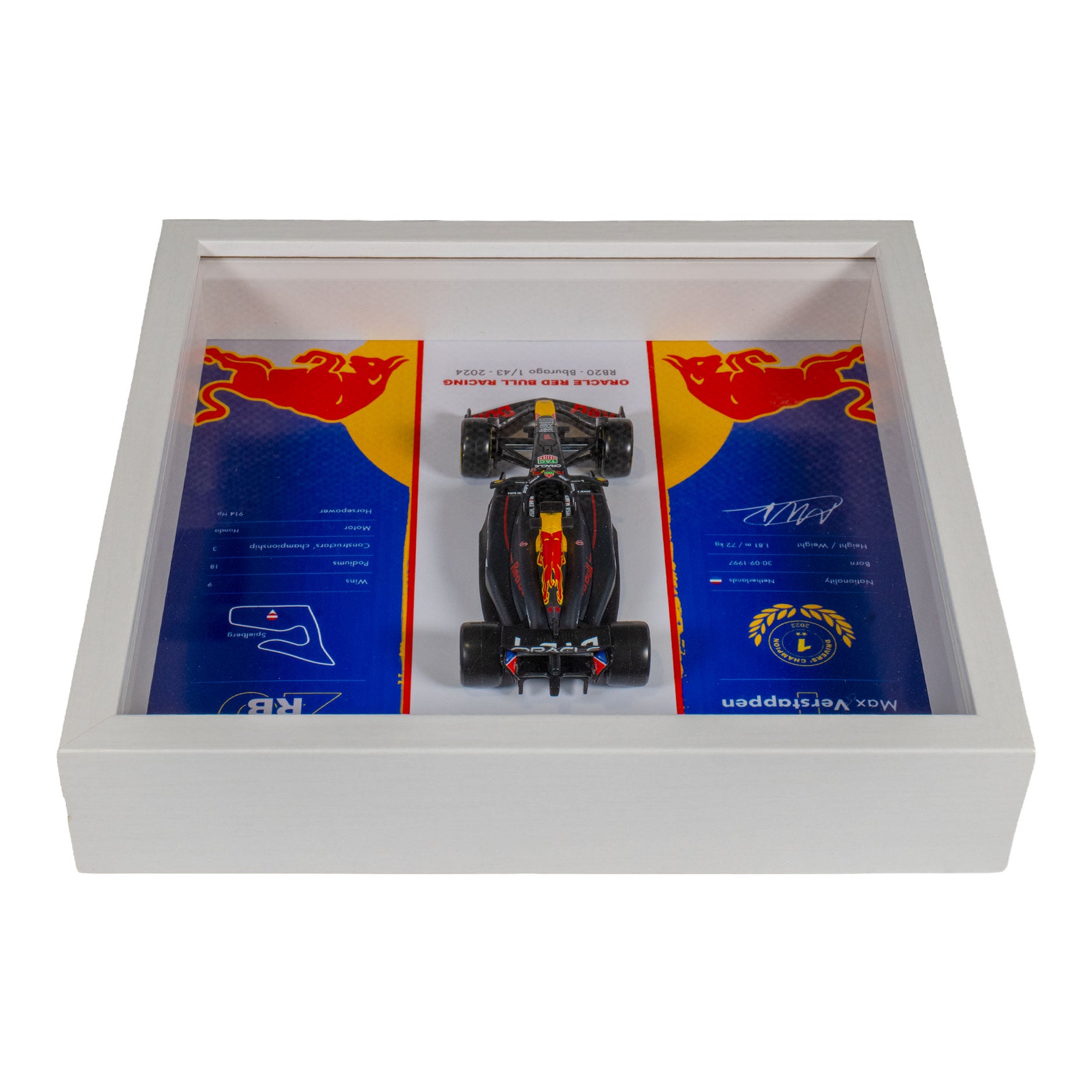 Oracle Red Bull Racing - Formule 1  RB20 - Max Verstappen - 22 x 22 cm