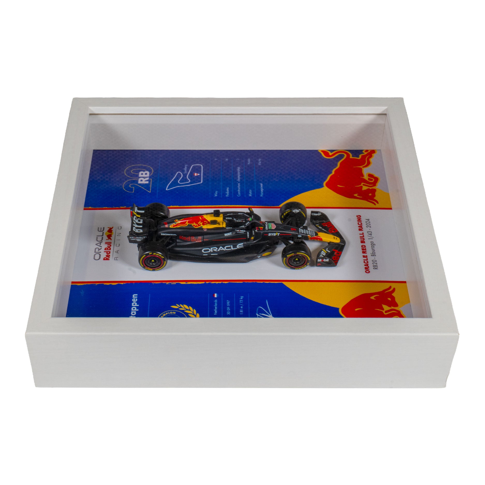 Oracle Red Bull Racing - Formule 1  RB20 - Max Verstappen - 22 x 22 cm