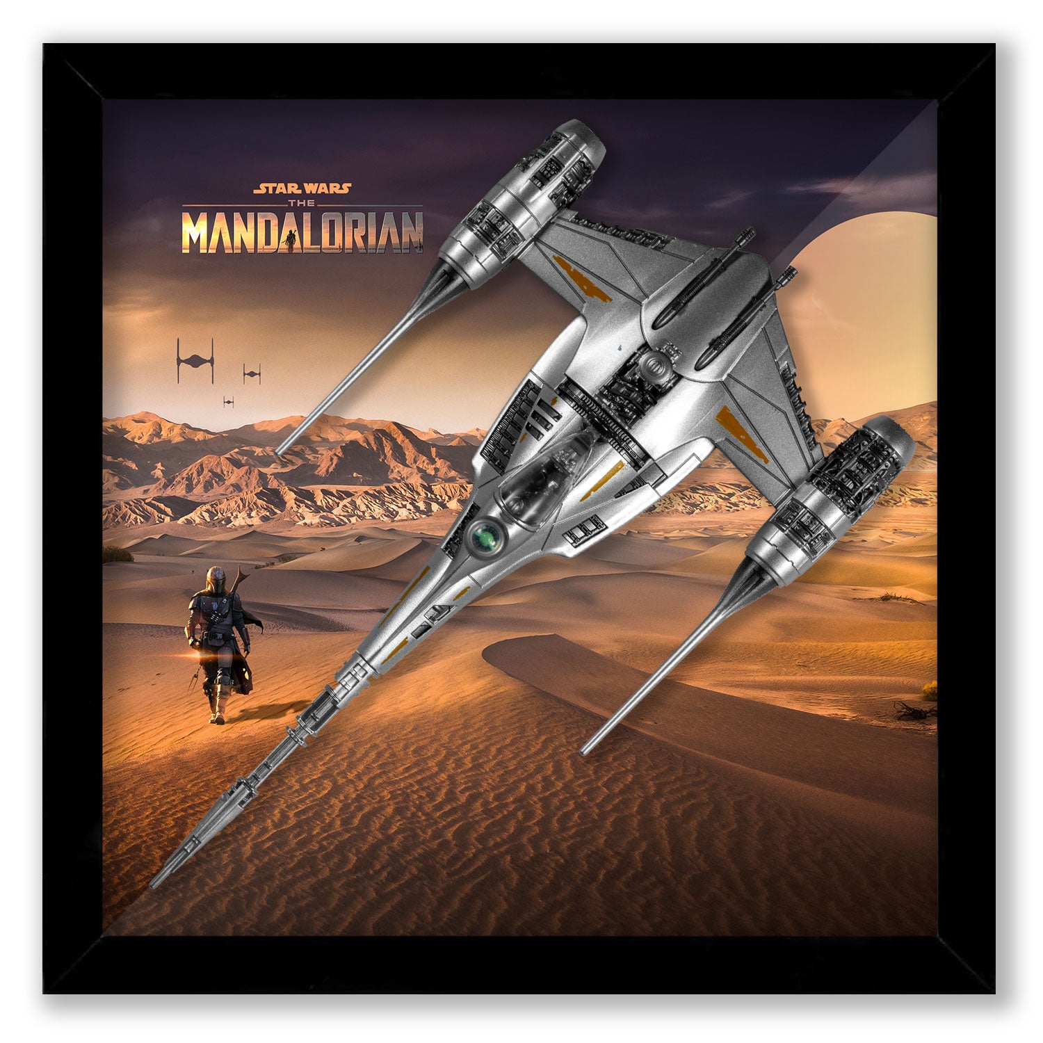 Vaisseau Star Wars Micro Galaxy Mandalorian N-1 - 22,5 x 22,5 cm