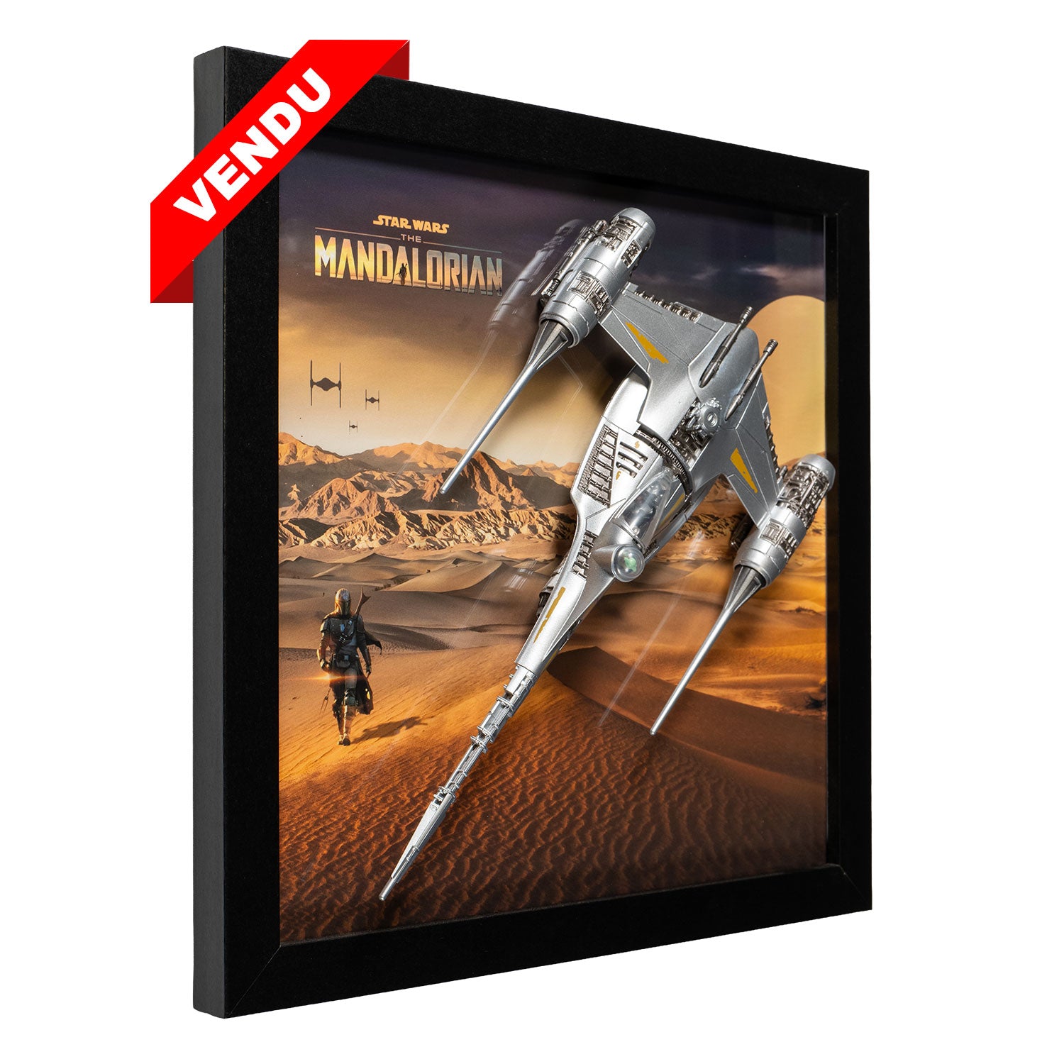 Vaisseau Star Wars Micro Galaxy Mandalorian N-1 - 22,5 x 22,5 cm